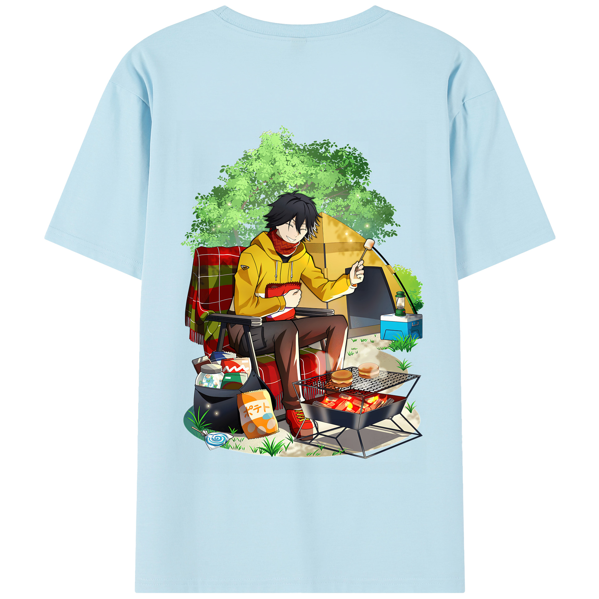 （画像用） 文豪ストレイドッグス Bungo Stray Dogs 綿100％半袖Tシャツ（背面プリント）